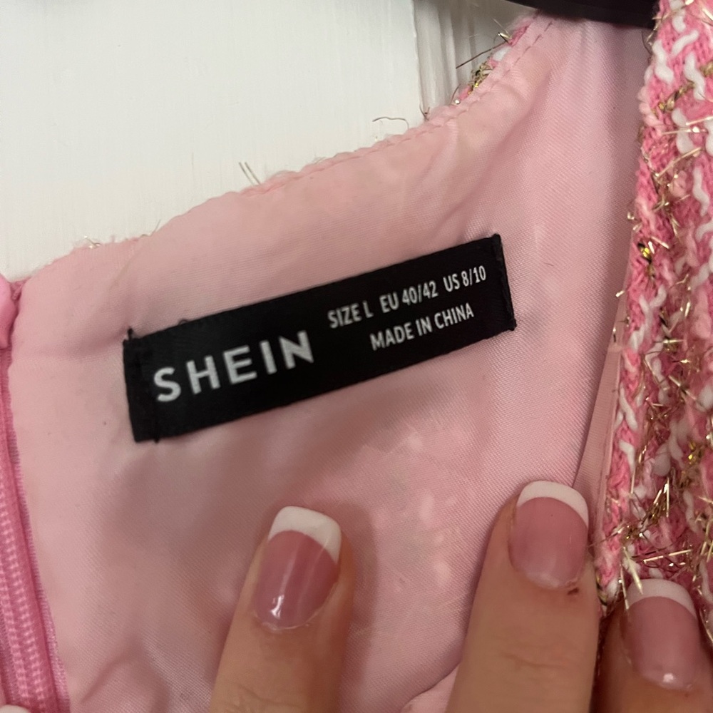 Pink business dress